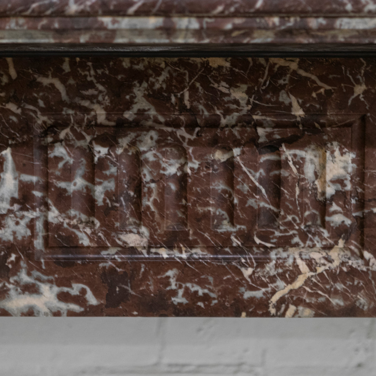 Large Antique Rouge Royal Red Marble Fireplace Surround | The Architectural Forum