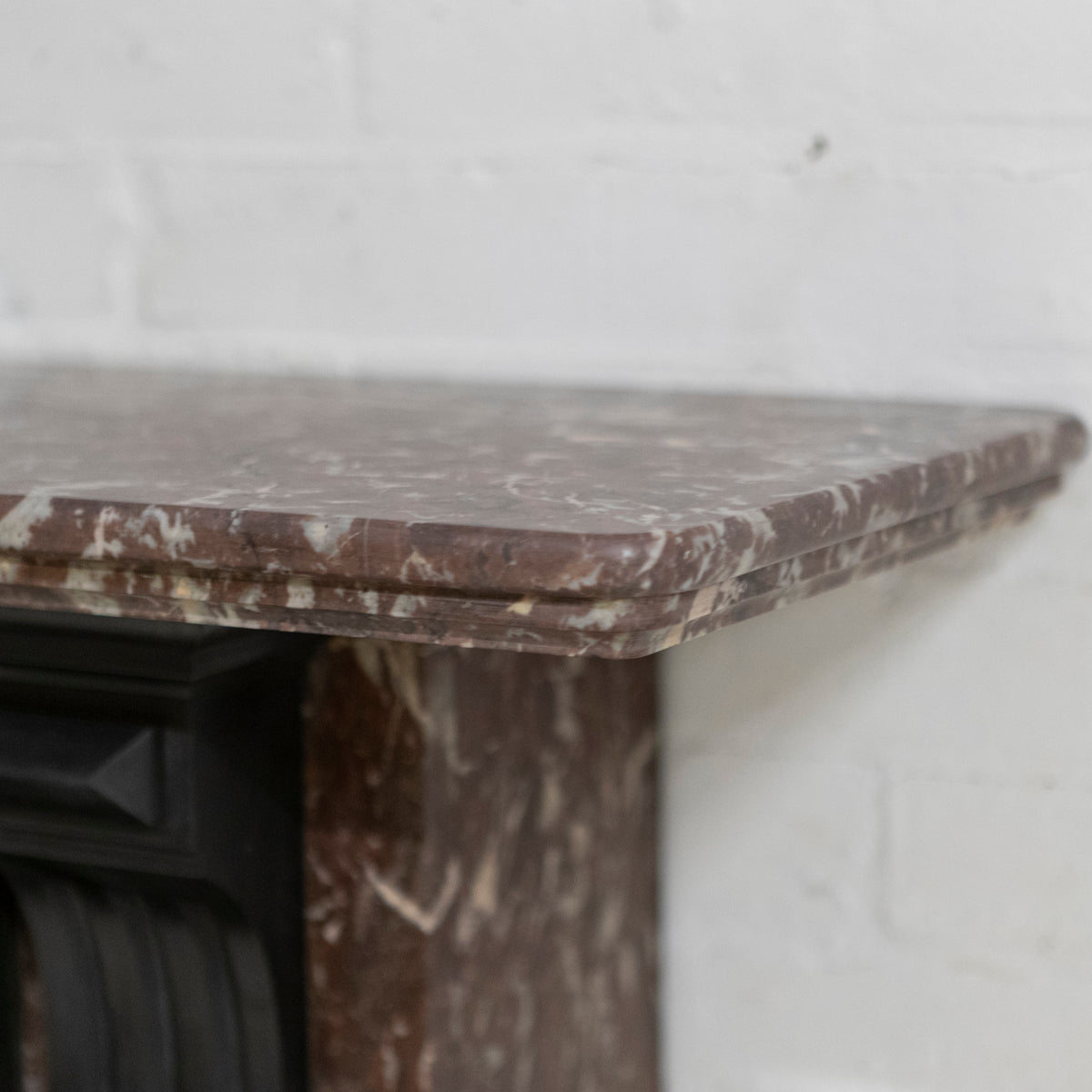 Large Antique Rouge Royal Red Marble Fireplace Surround | The Architectural Forum