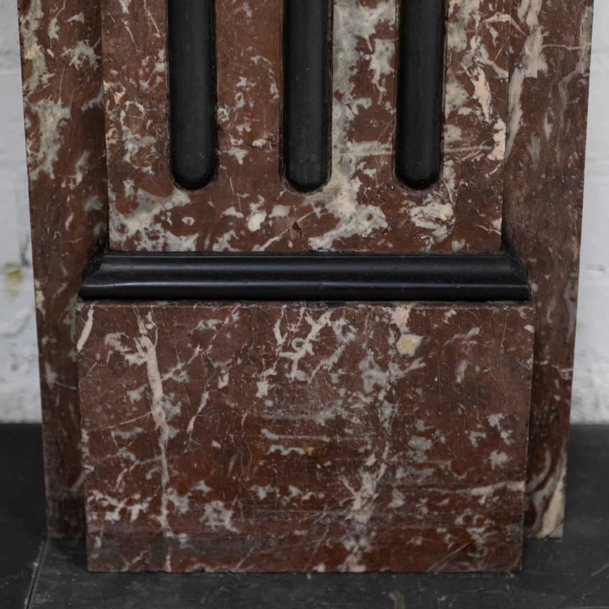 Large Antique Rouge Royal Red Marble Fireplace Surround | The Architectural Forum