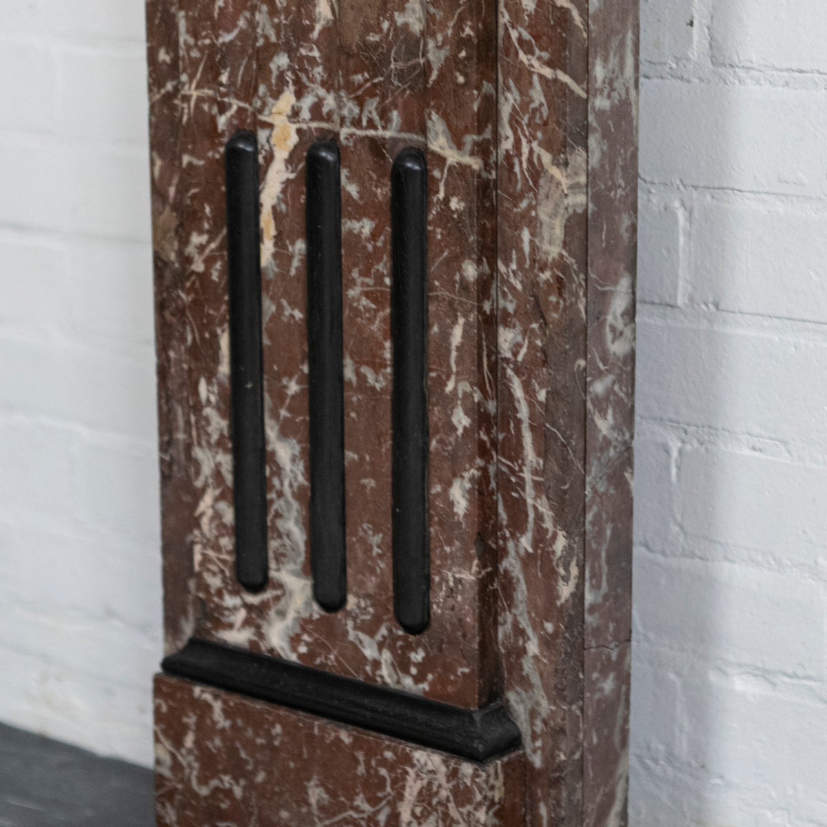 Large Antique Rouge Royal Red Marble Fireplace Surround | The Architectural Forum