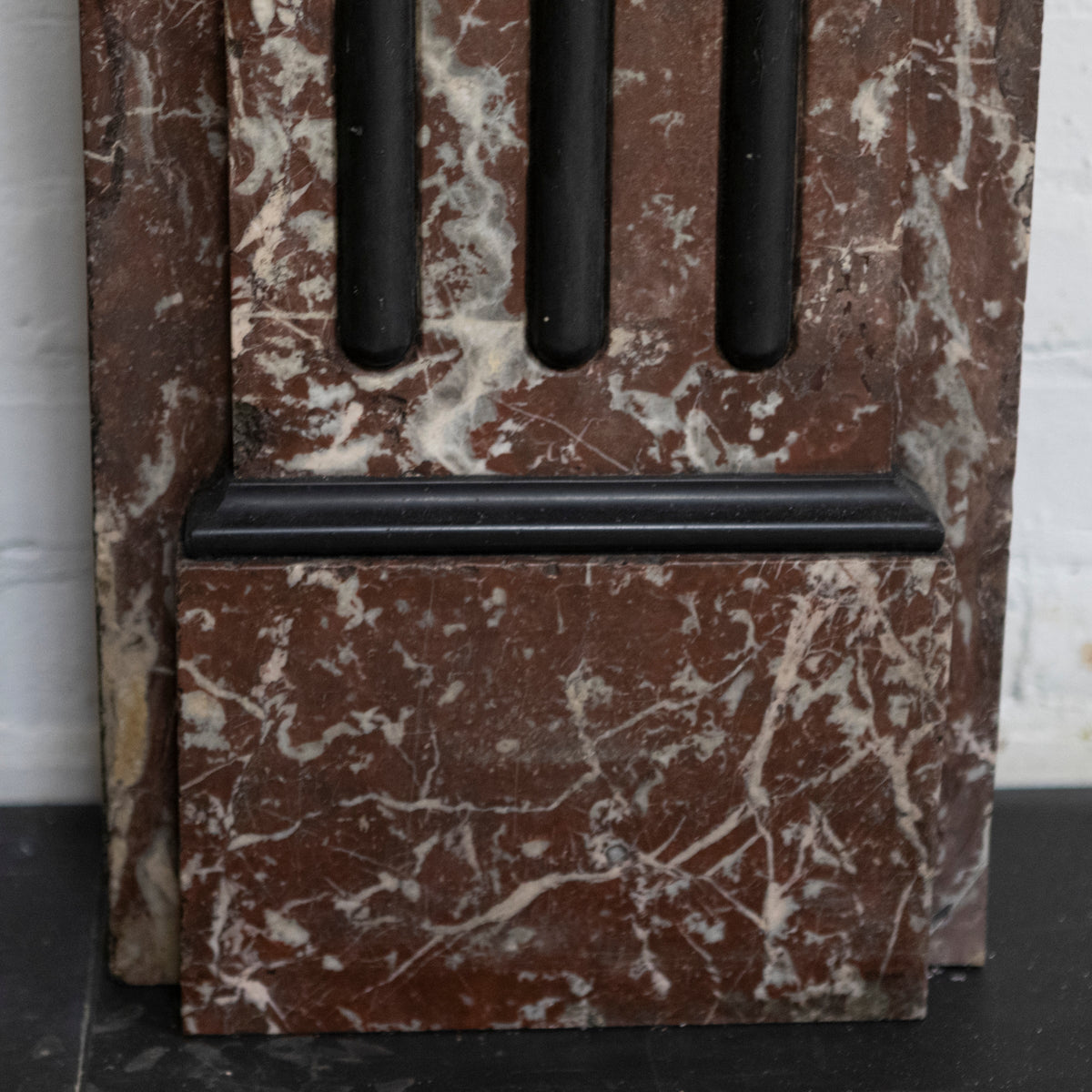 Large Antique Rouge Royal Red Marble Fireplace Surround | The Architectural Forum