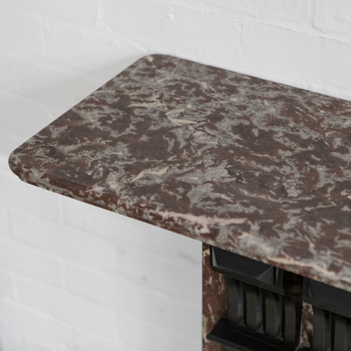 Large Antique Rouge Royal Red Marble Fireplace Surround | The Architectural Forum