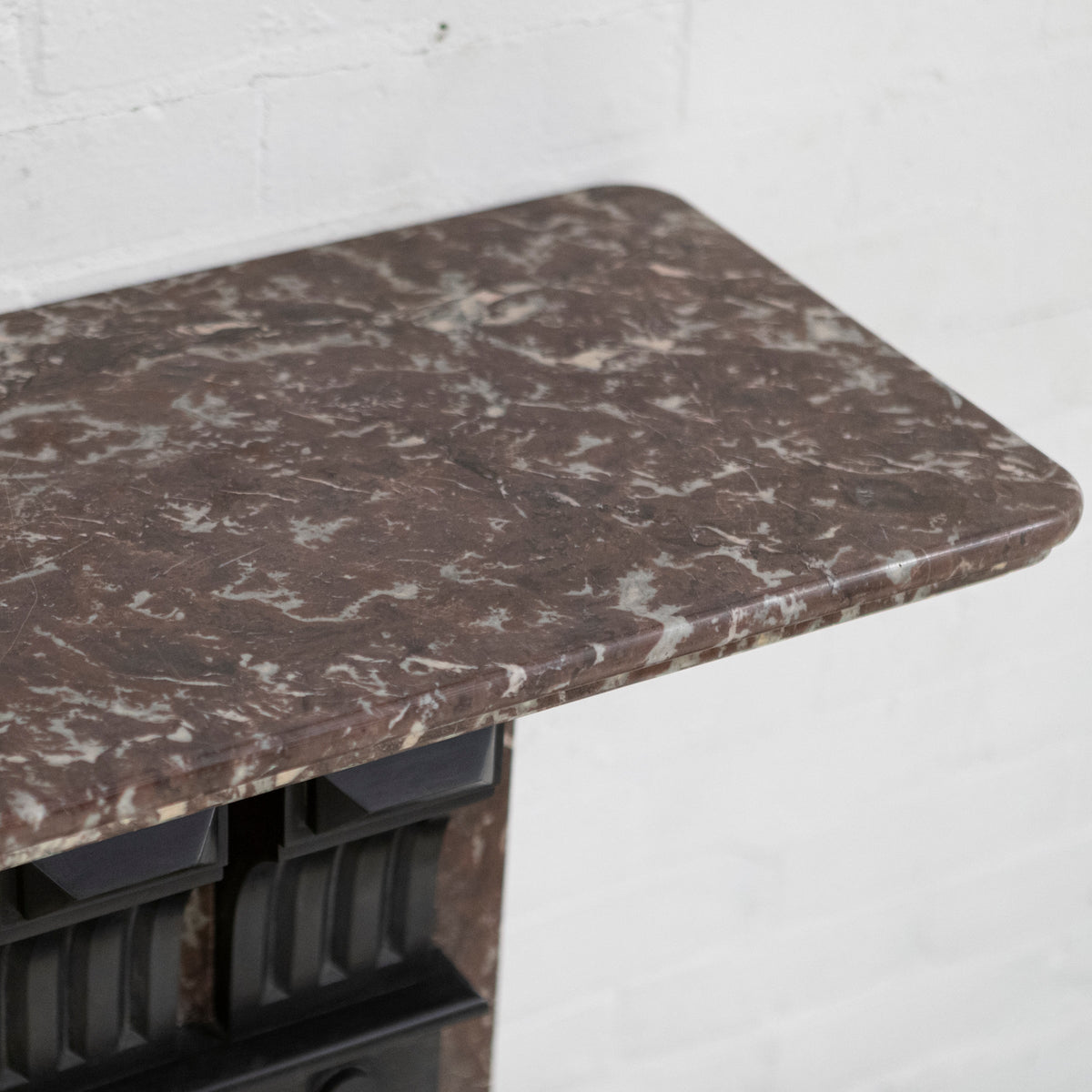 Large Antique Rouge Royal Red Marble Fireplace Surround | The Architectural Forum