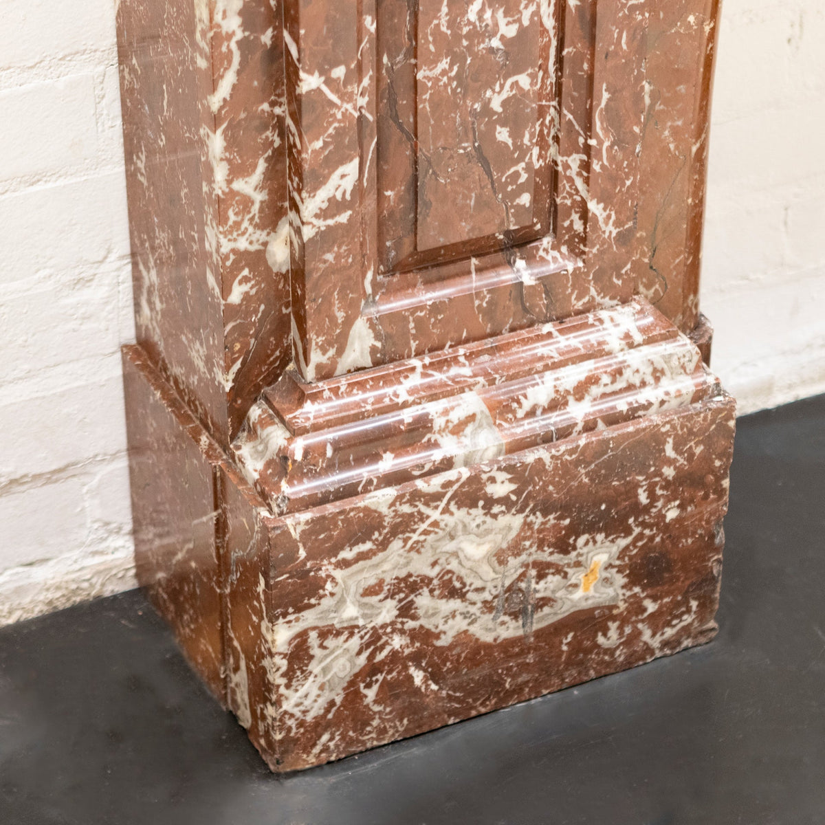 Antique Victorian Arched Rouge Royal Marble Surround | The Architectural Forum