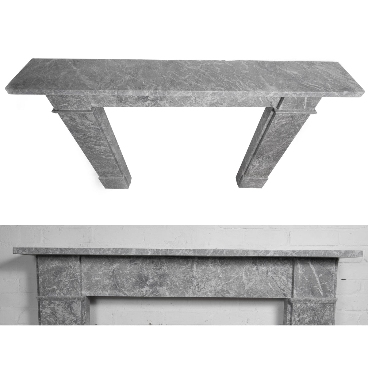 Victorian Style Grey Marble Fireplace Surround | The Architectural Forum