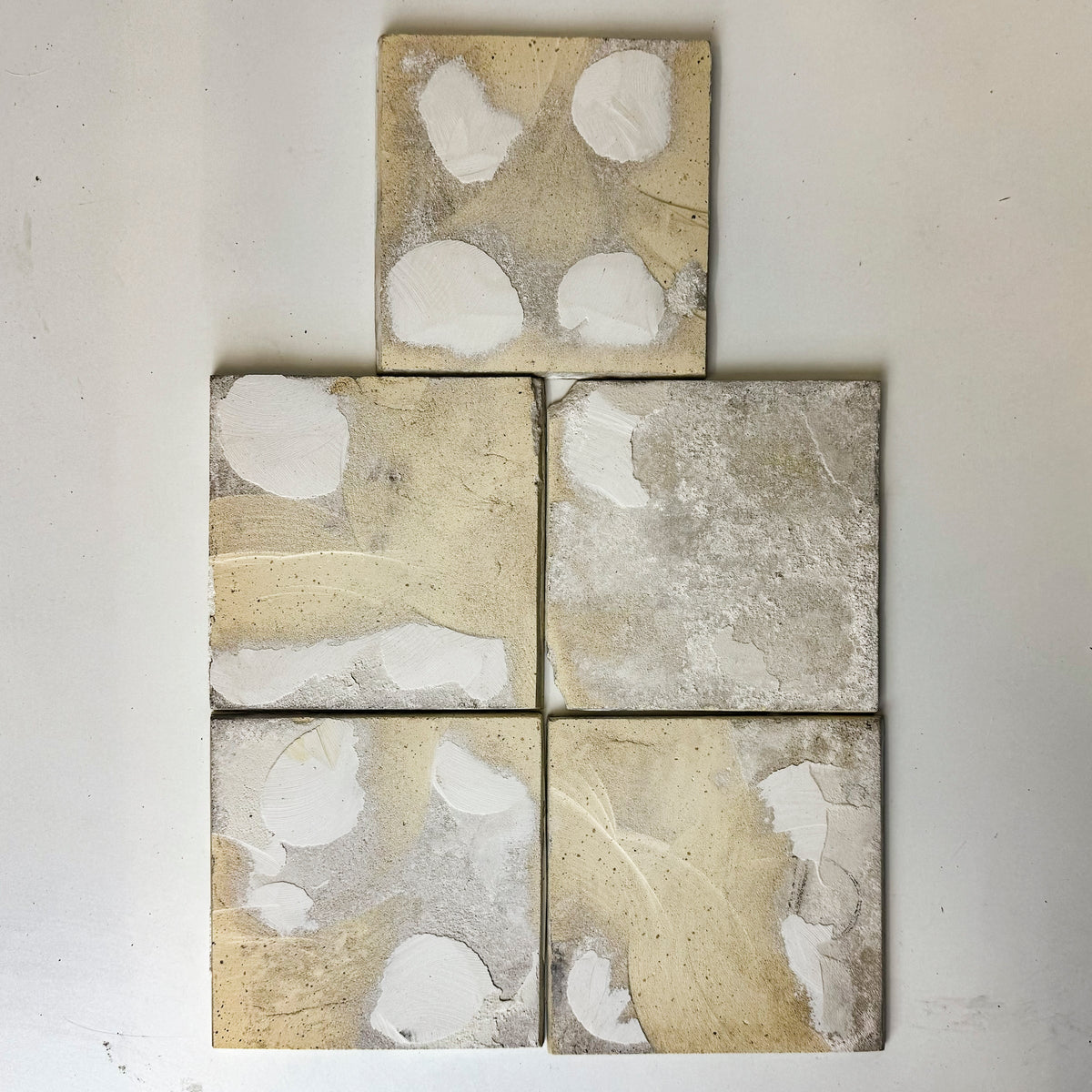 Set of 5 Antique Manganese Dutch Delft Tiles | The Architectural Forum