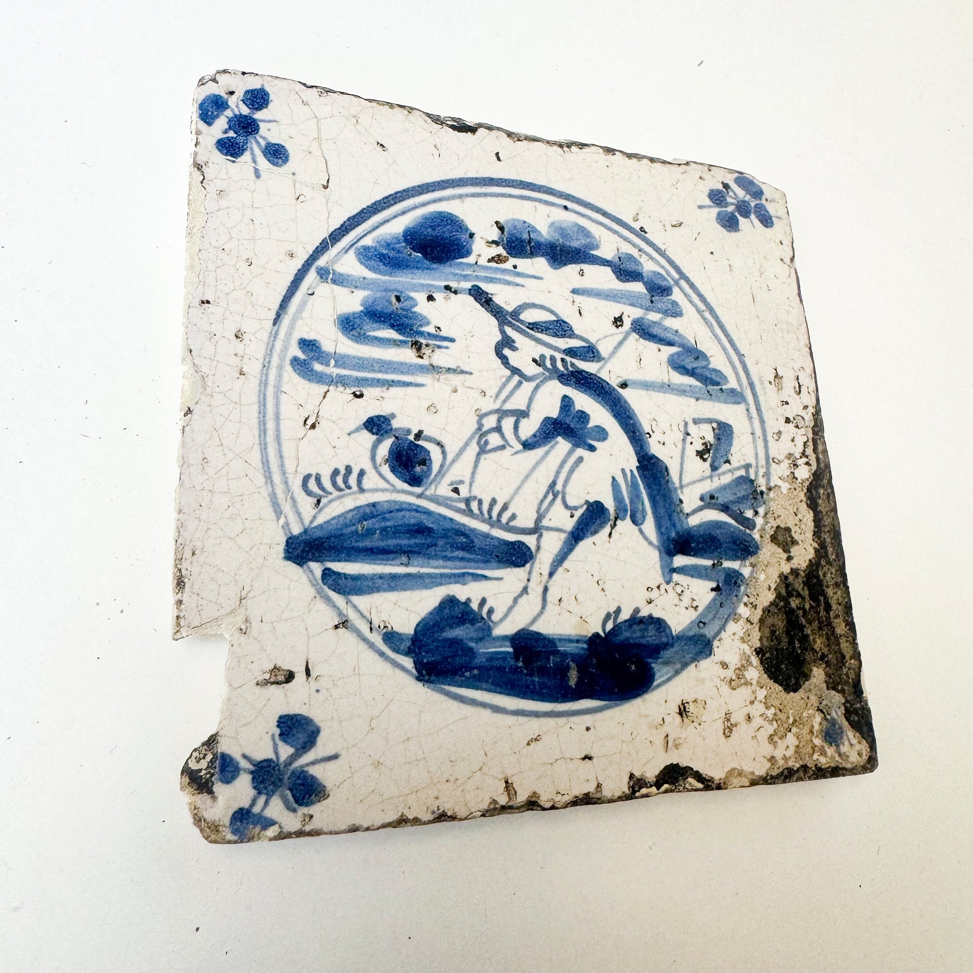 Single Antique Dutch Delft Tile | The Architectural Forum