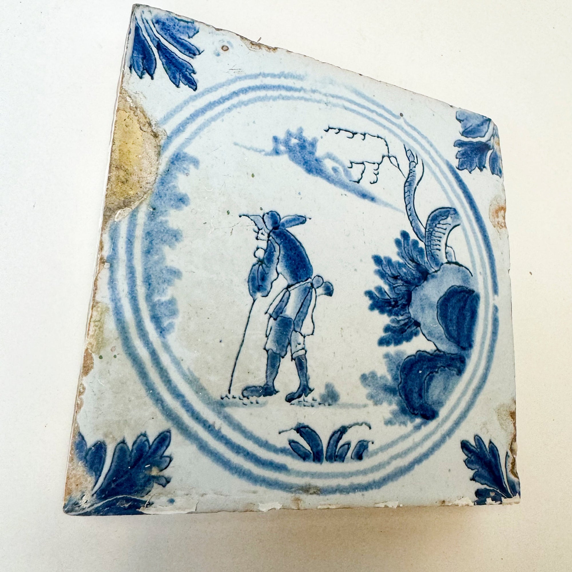 Single Antique Dutch Delft Tile | The Architectural Forum