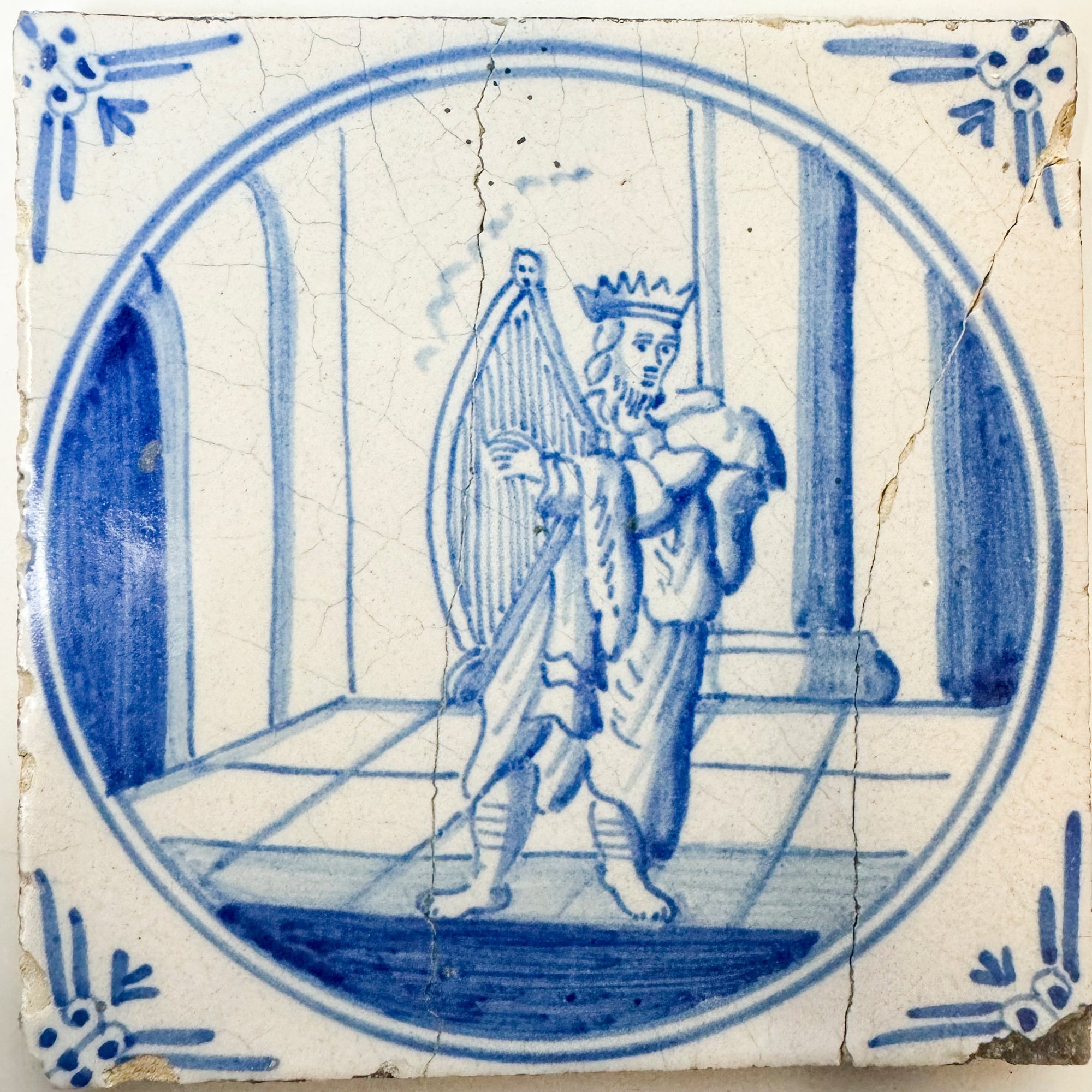 Single Antique Dutch Delft Tile | The Architectural Forum