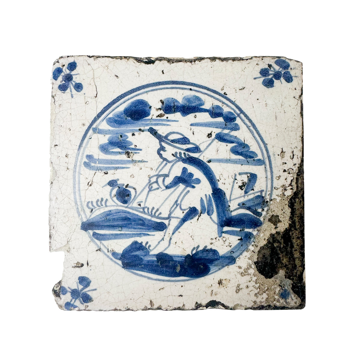 Single Antique Dutch Delft Tile | The Architectural Forum