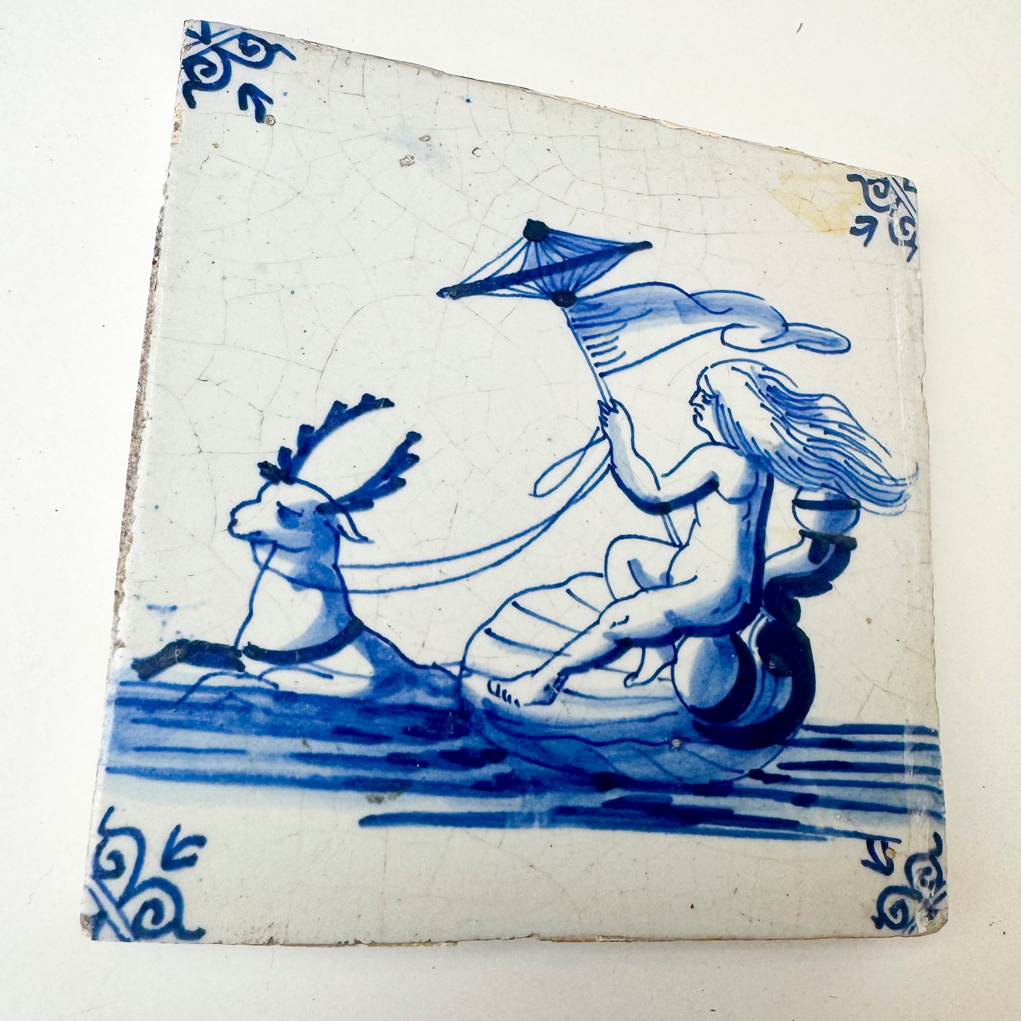 Single Antique Dutch Delft Tile | The Architectural Forum