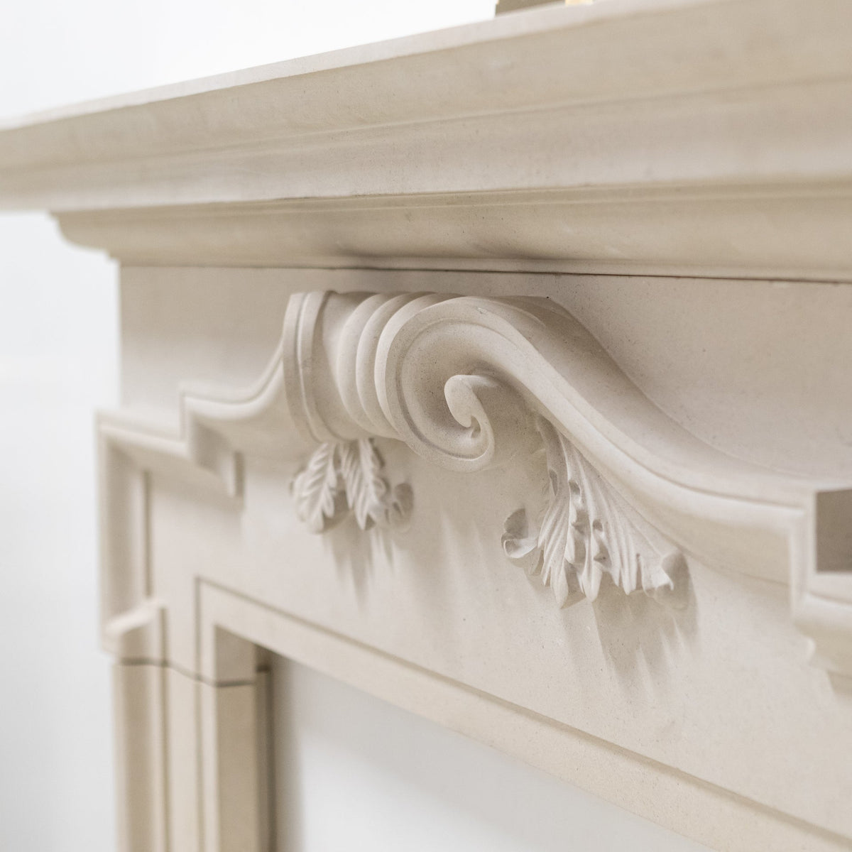 Reclaimed Carved Stone Baroque Chimneypiece | The Architectural Forum
