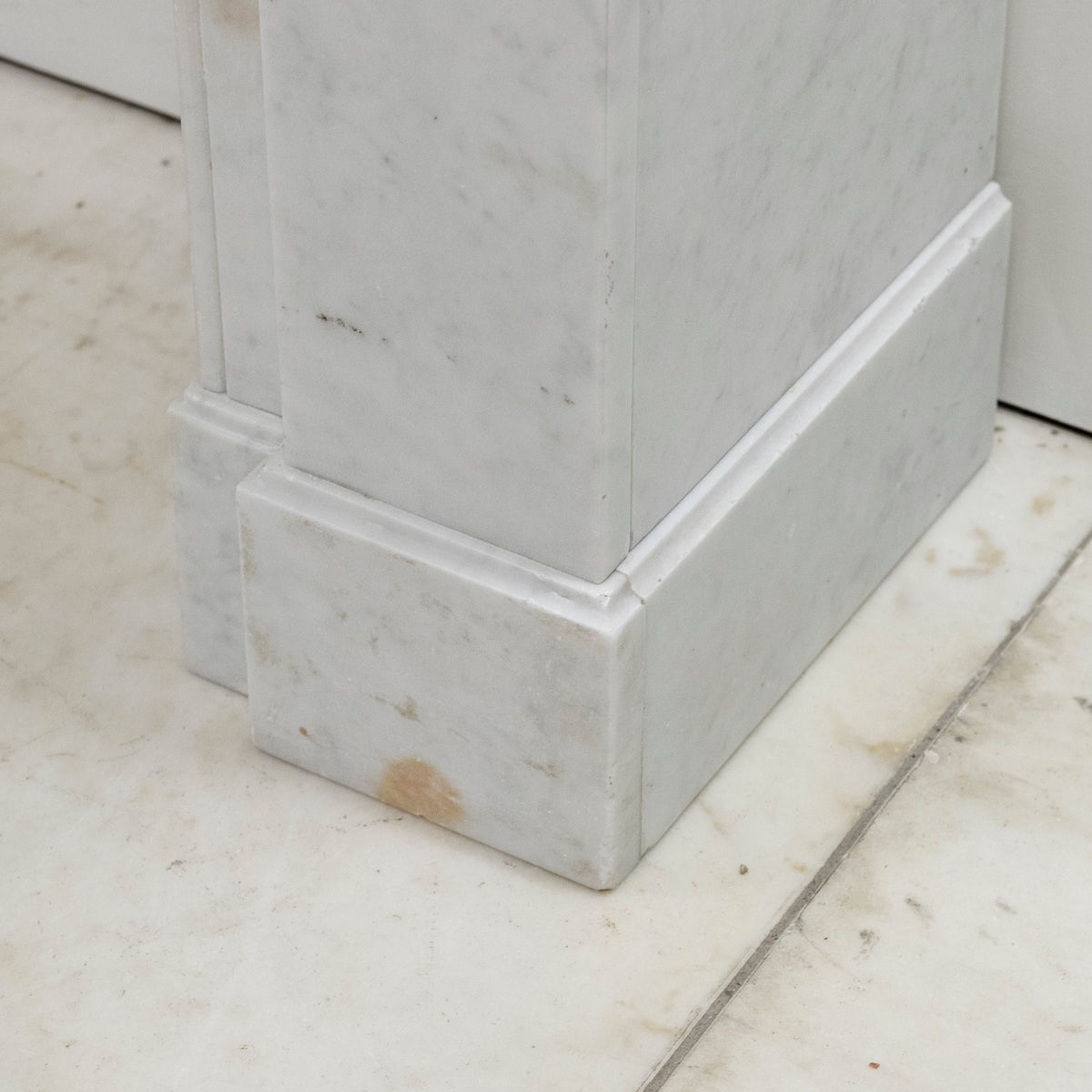 Antique Carrera Marble Fireeplace Surround with Corbels | The Architectural Forum