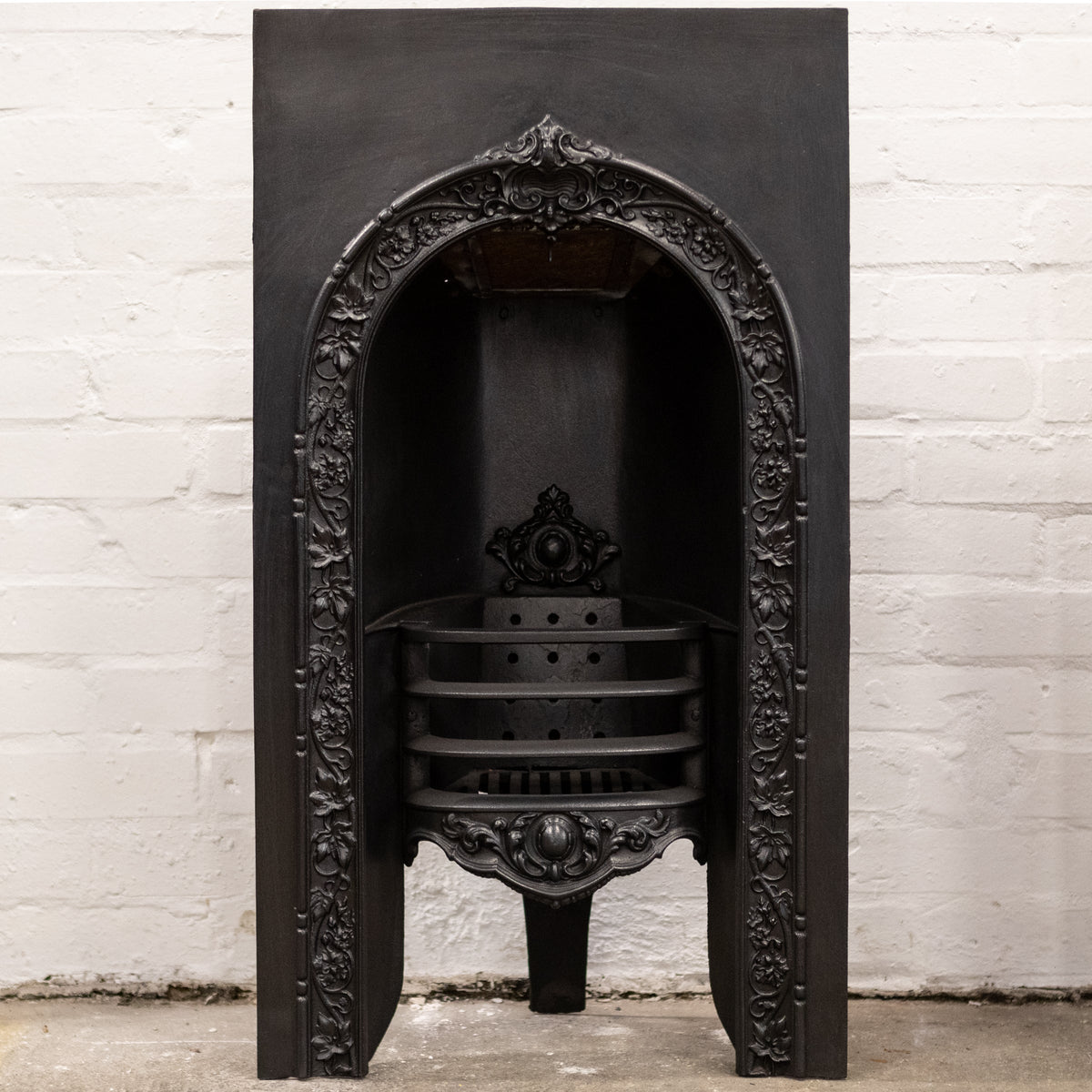 Antique Ornate Victorian Cast Iron Arched Insert | The Architectural Forum