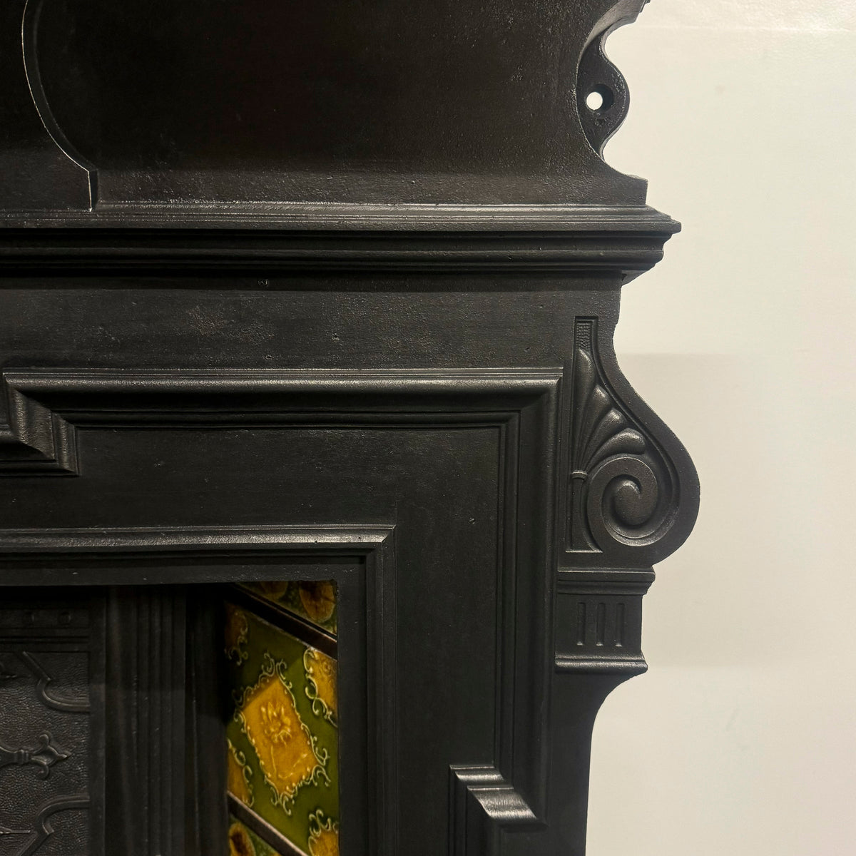 Antique Victorian Tiled Cast Iron Combination Fireplace | The Architectural Forum