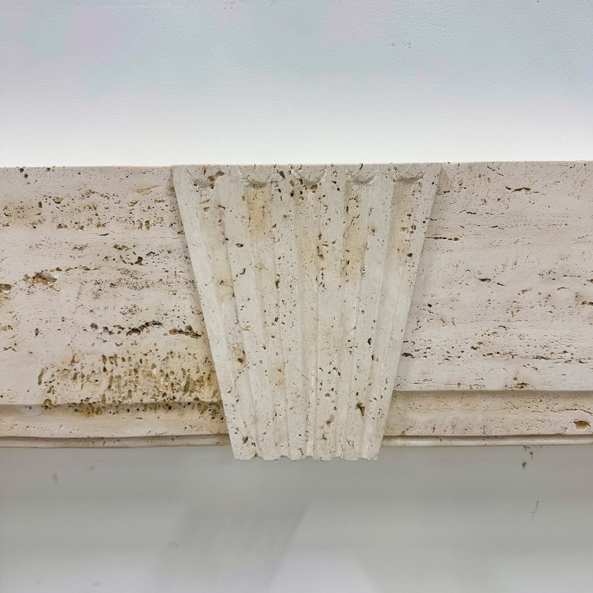 Reclaimed Travertine Marble Fireplace Surround | The Architectural Forum