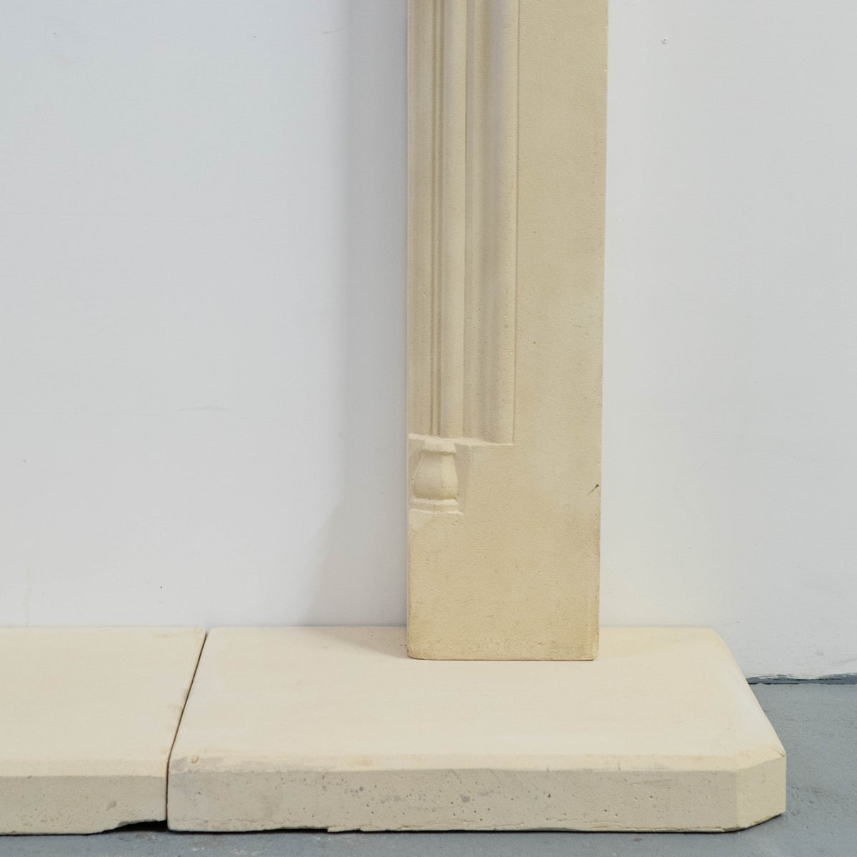 Reclaimed Gothic Revival Style Stone Fireplace Surround with Hearth | The Architectural Forum