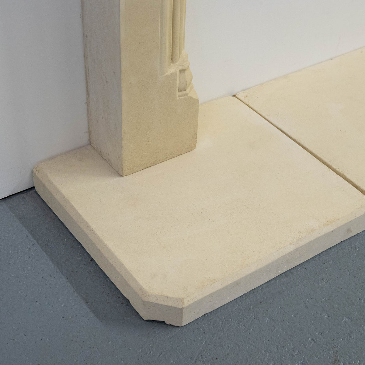 Reclaimed Gothic Revival Style Stone Fireplace Surround with Hearth | The Architectural Forum