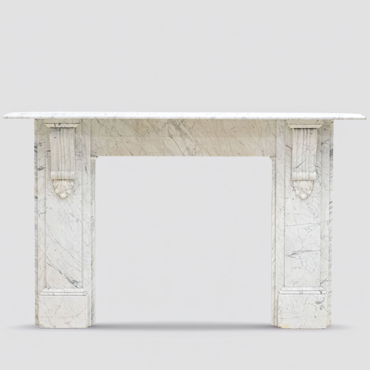 Large Antique Victorian Marble Surround with Corbels | The Architectural Forum