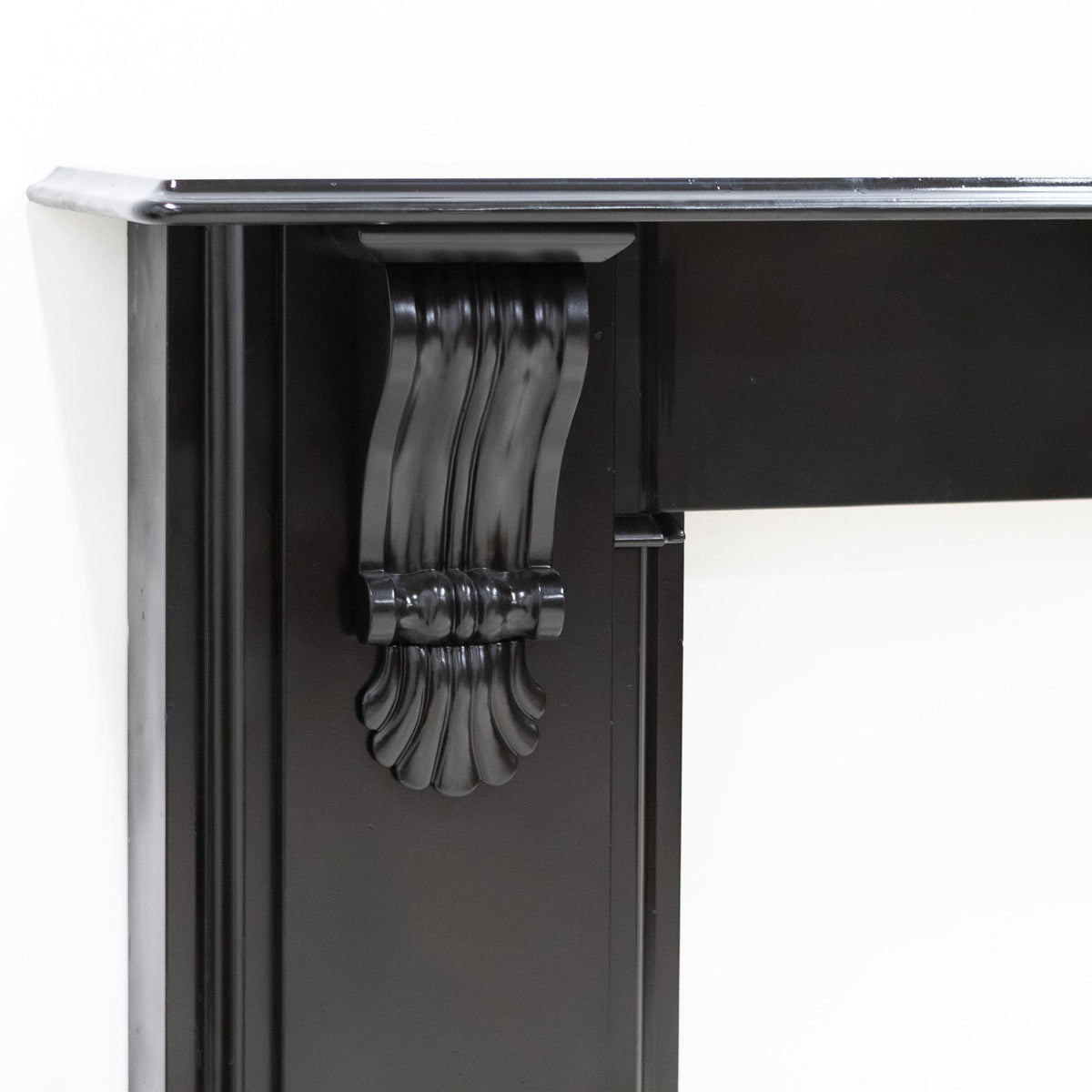 Monumental Antique Victorian Slate Fireplace Surround With Corbels | The Architectural Forum
