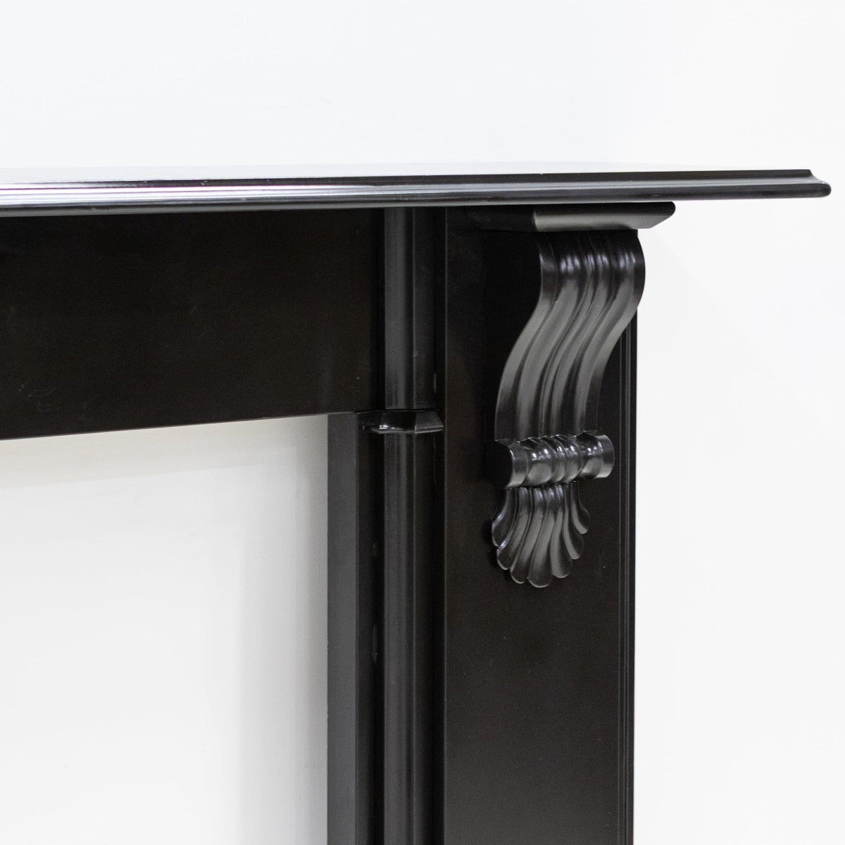 Monumental Antique Victorian Slate Fireplace Surround With Corbels | The Architectural Forum