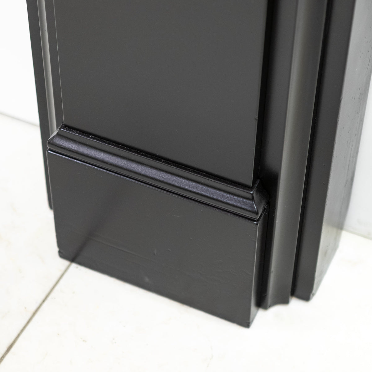 Monumental Antique Victorian Slate Fireplace Surround With Corbels | The Architectural Forum