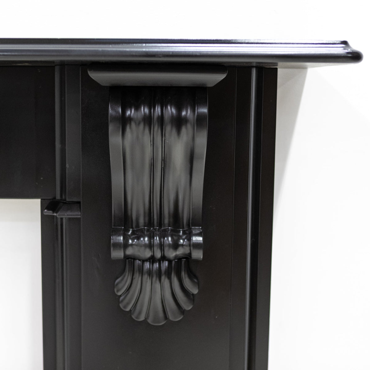 Monumental Antique Victorian Slate Fireplace Surround With Corbels | The Architectural Forum