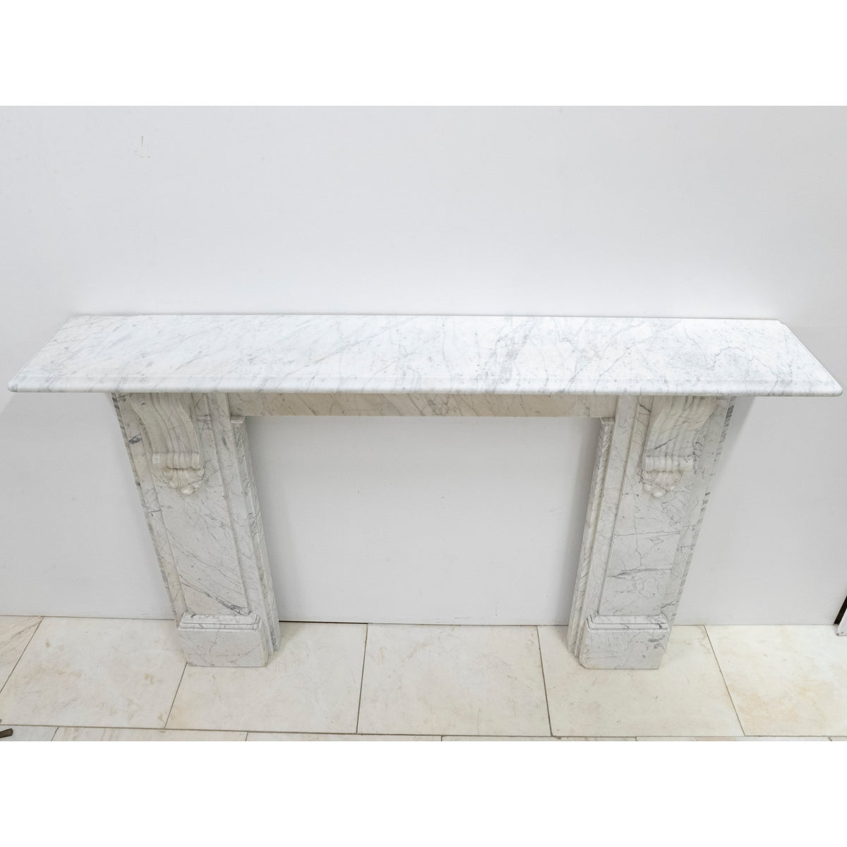 Large Antique Victorian Marble Surround with Corbels