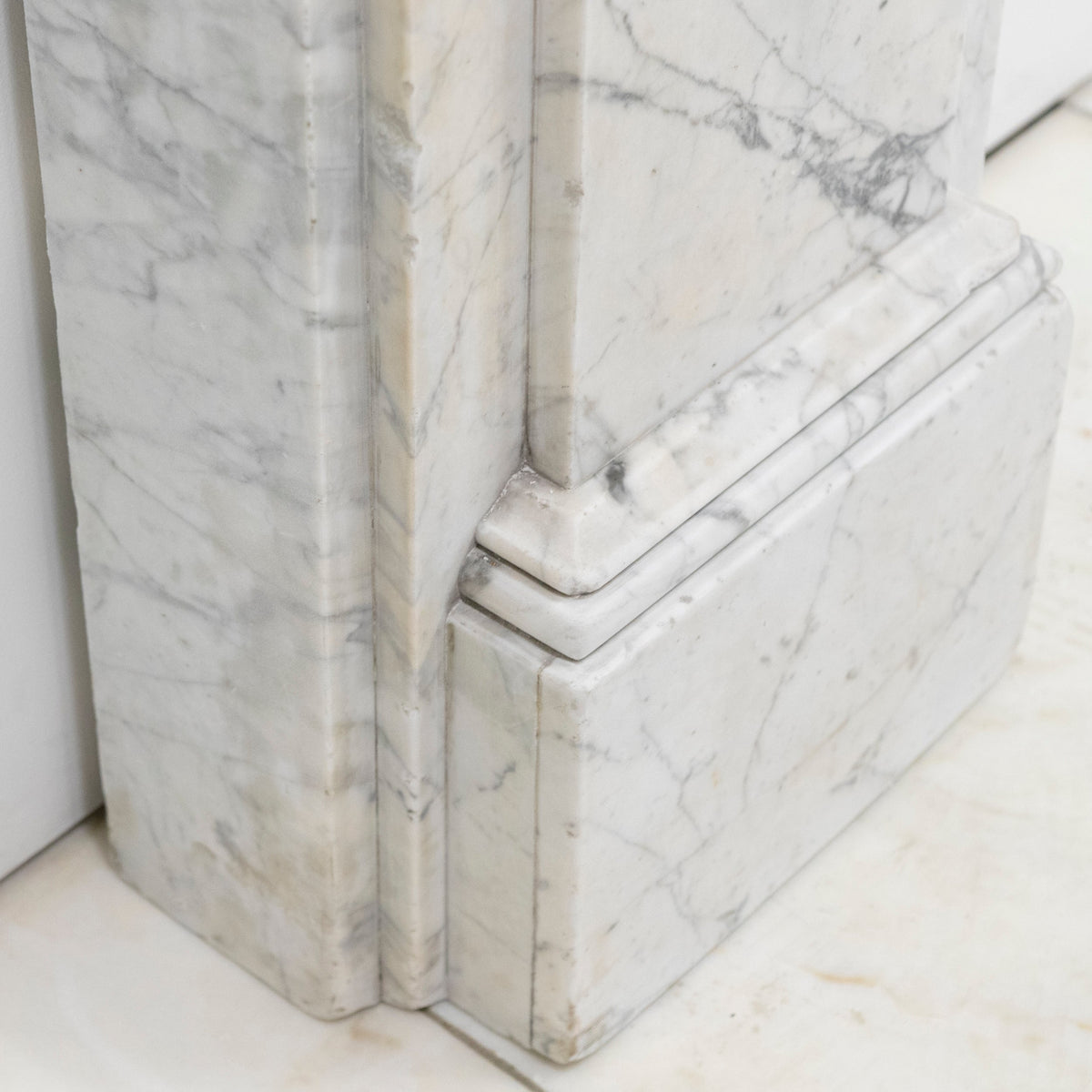 Large Antique Victorian Marble Surround with Corbels