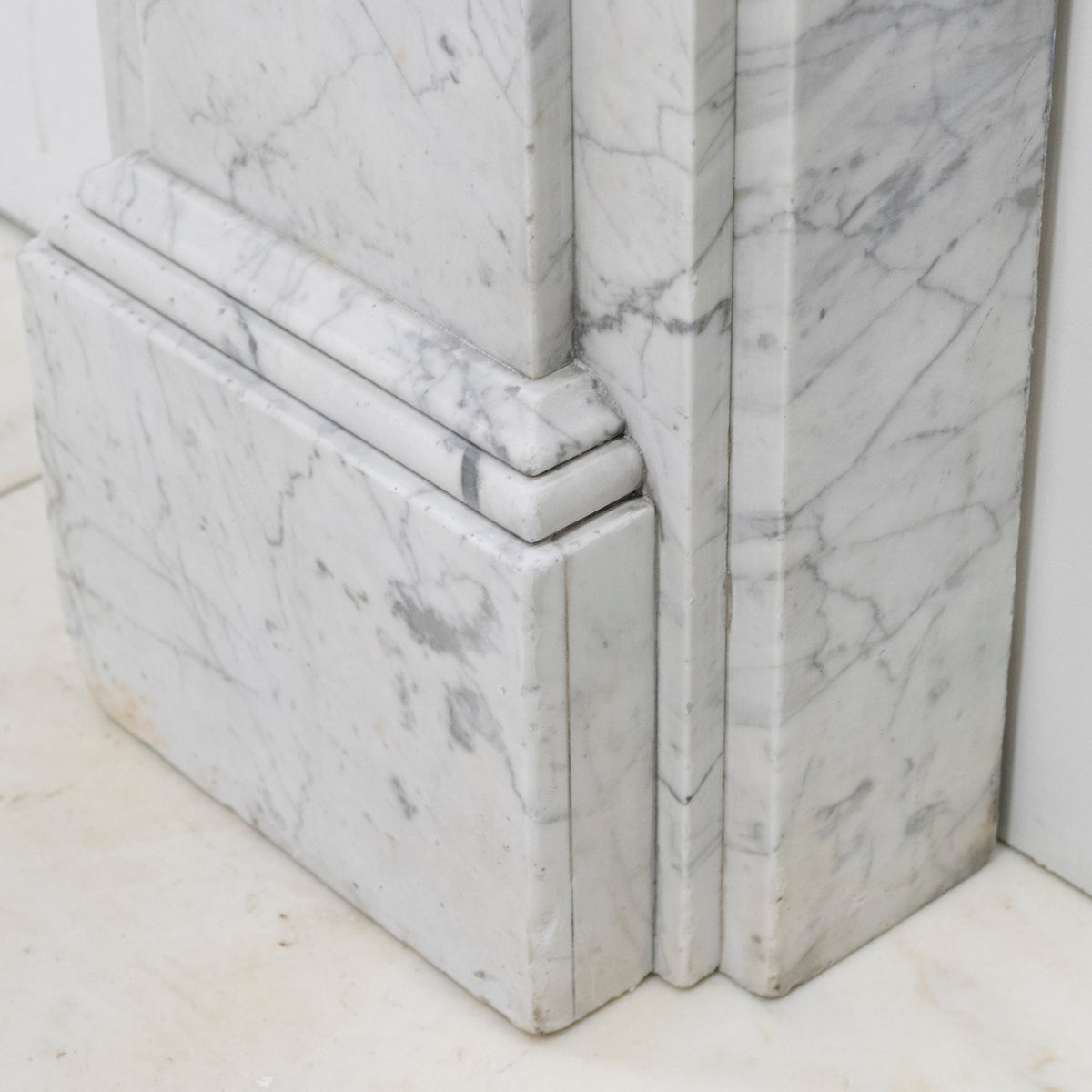 Large Antique Victorian Marble Surround with Corbels