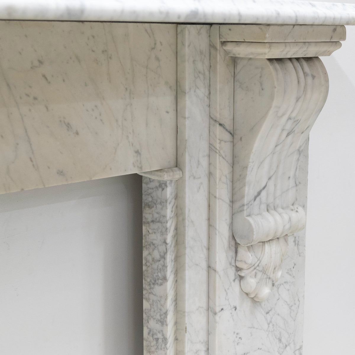 Large Antique Victorian Marble Surround with Corbels | The Architectural Forum