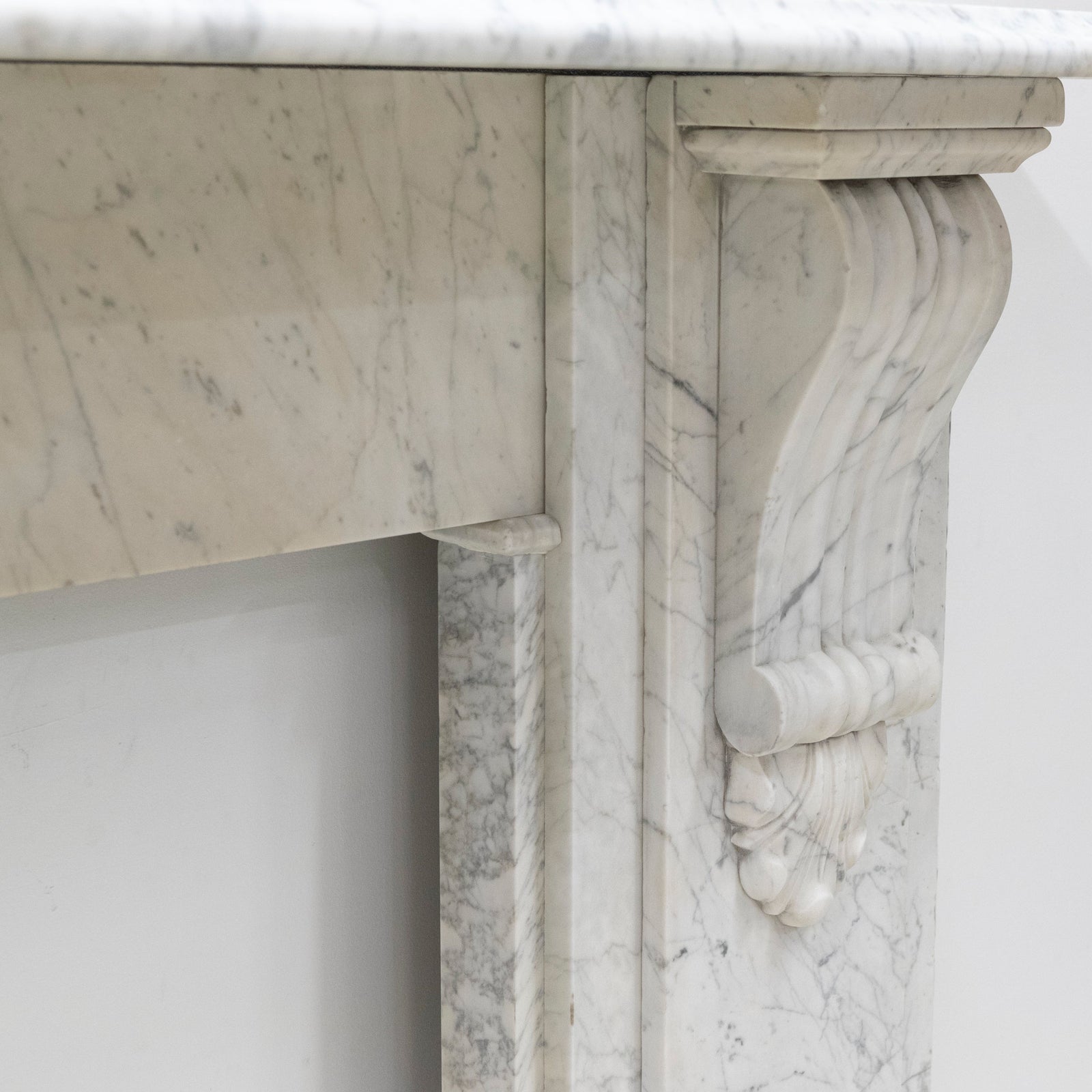 Large Antique Victorian Marble Surround with Corbels | The Architectural Forum