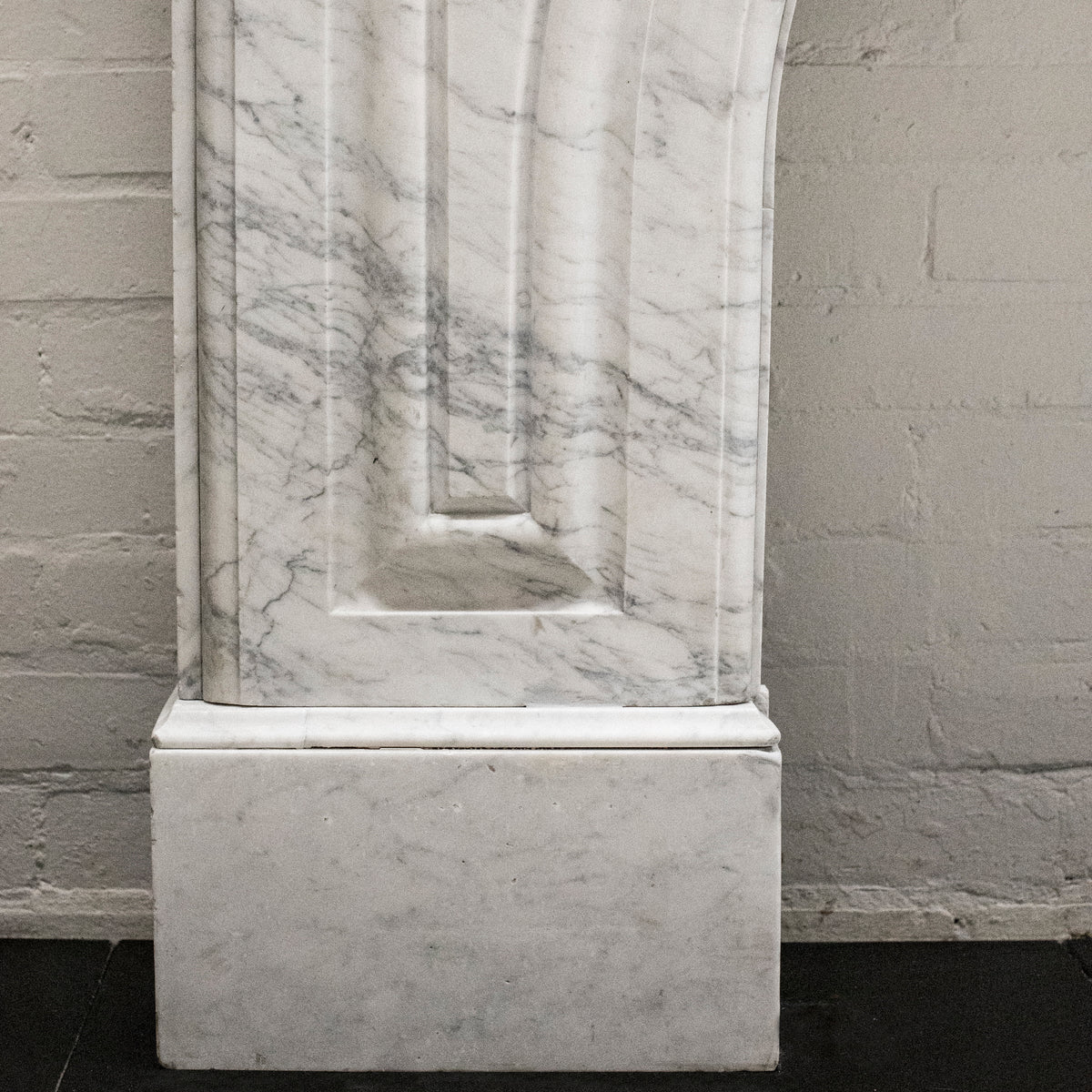 Large Antique Victorian Carrara Marble Arched Surround | The Architectural Forum
