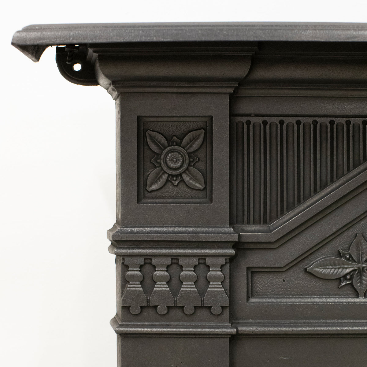 Antique Cast Iron Combination Fireplace With Sunflowers | The Architectural Forum