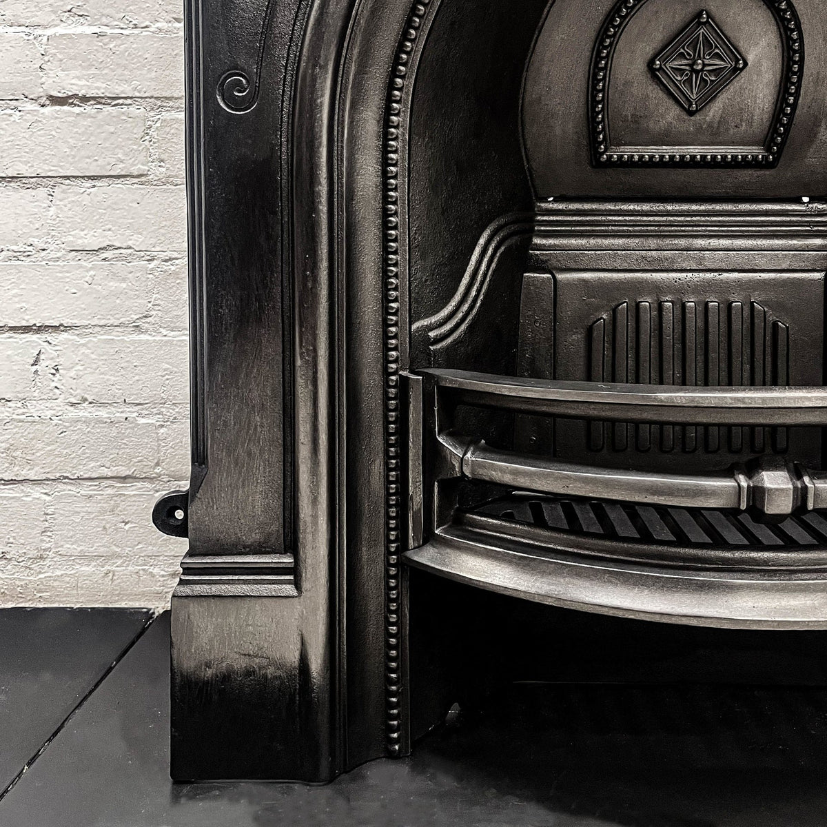 Reclaimed Victorian Cast Iron Arched Combination Fireplace | The Architectural Forum