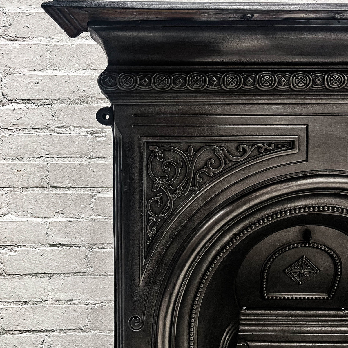 Reclaimed Victorian Cast Iron Arched Combination Fireplace | The Architectural Forum