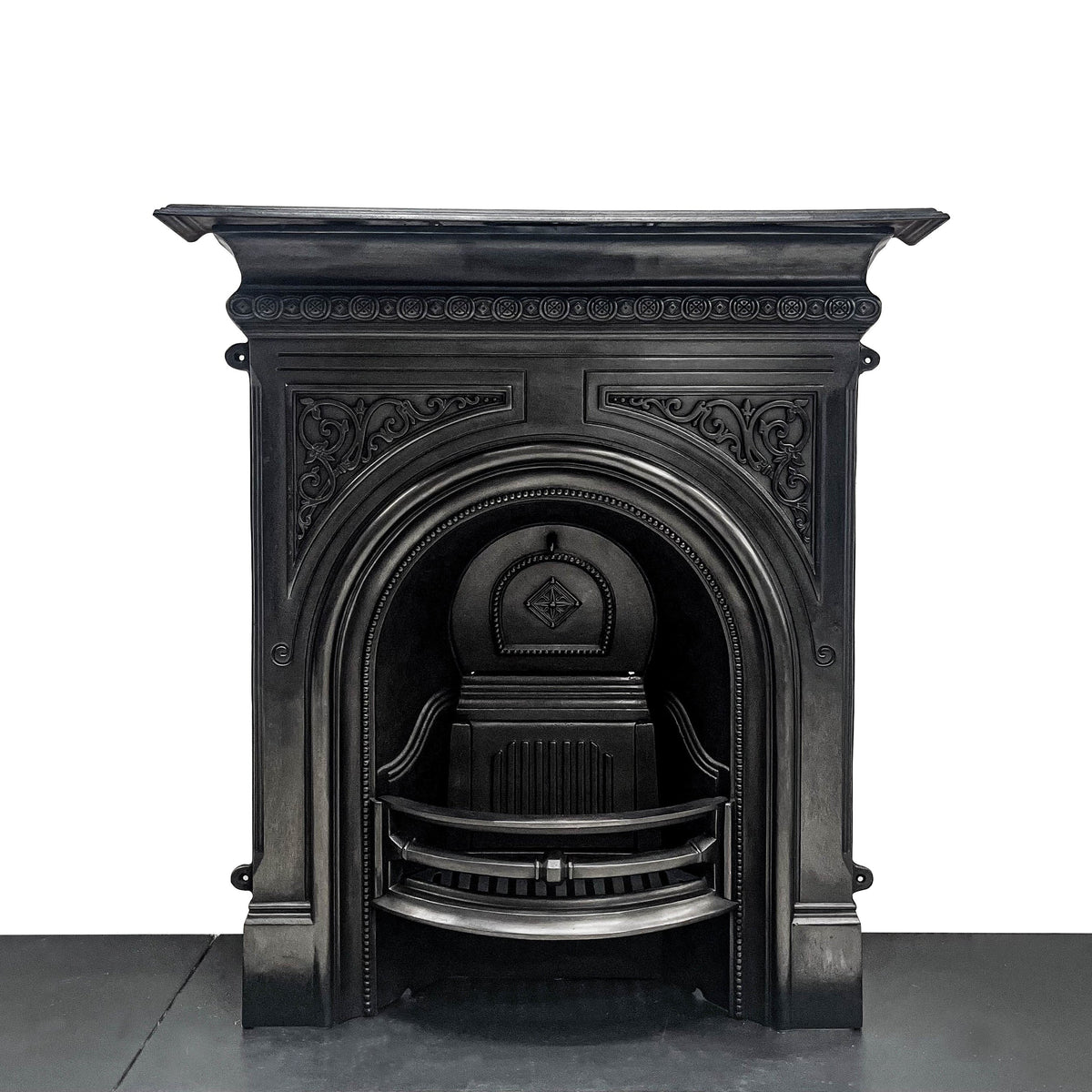 Reclaimed Victorian Cast Iron Arched Combination Fireplace | The Architectural Forum