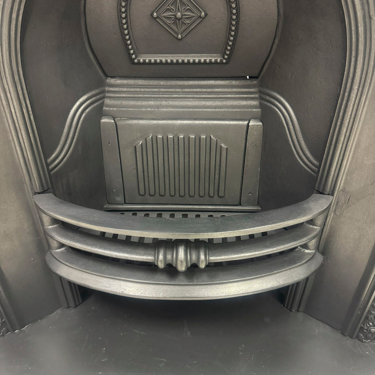 Antique Cast Iron Arched Fireplace Insert | The Architectural Forum