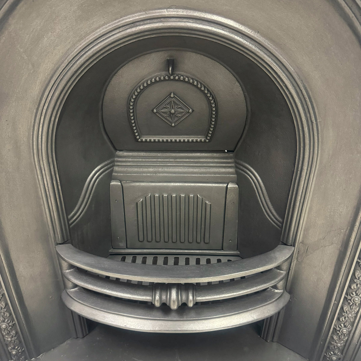 Antique Cast Iron Arched Fireplace Insert | The Architectural Forum