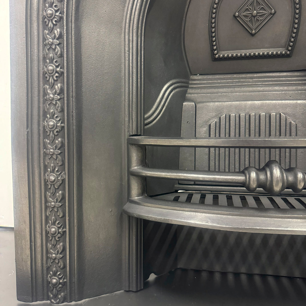 Antique Cast Iron Arched Fireplace Insert | The Architectural Forum