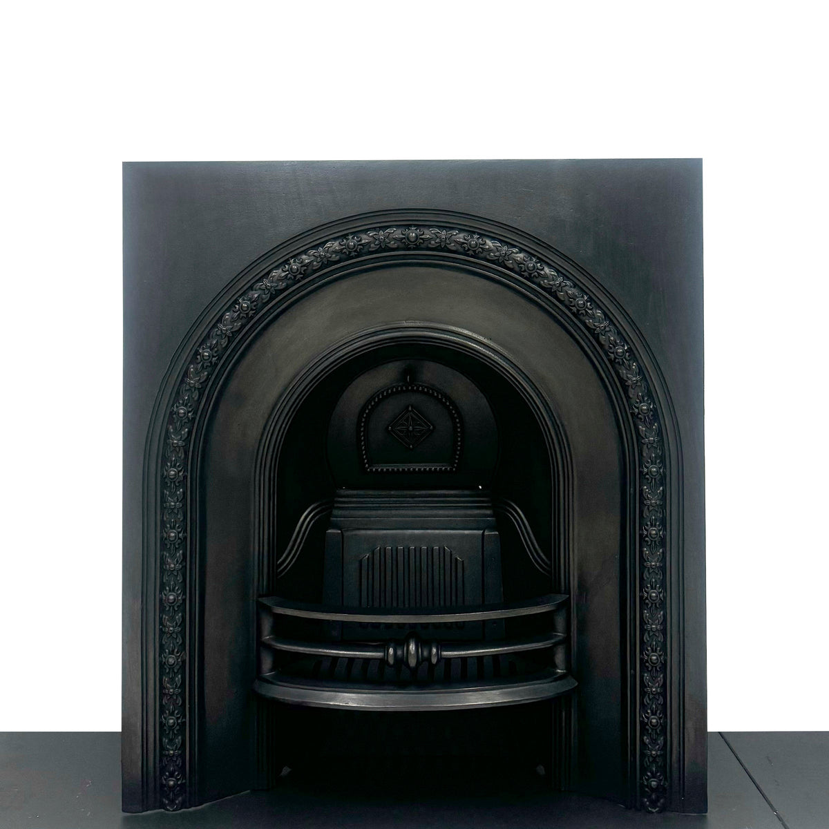 Antique Cast Iron Arched Fireplace Insert | The Architectural Forum