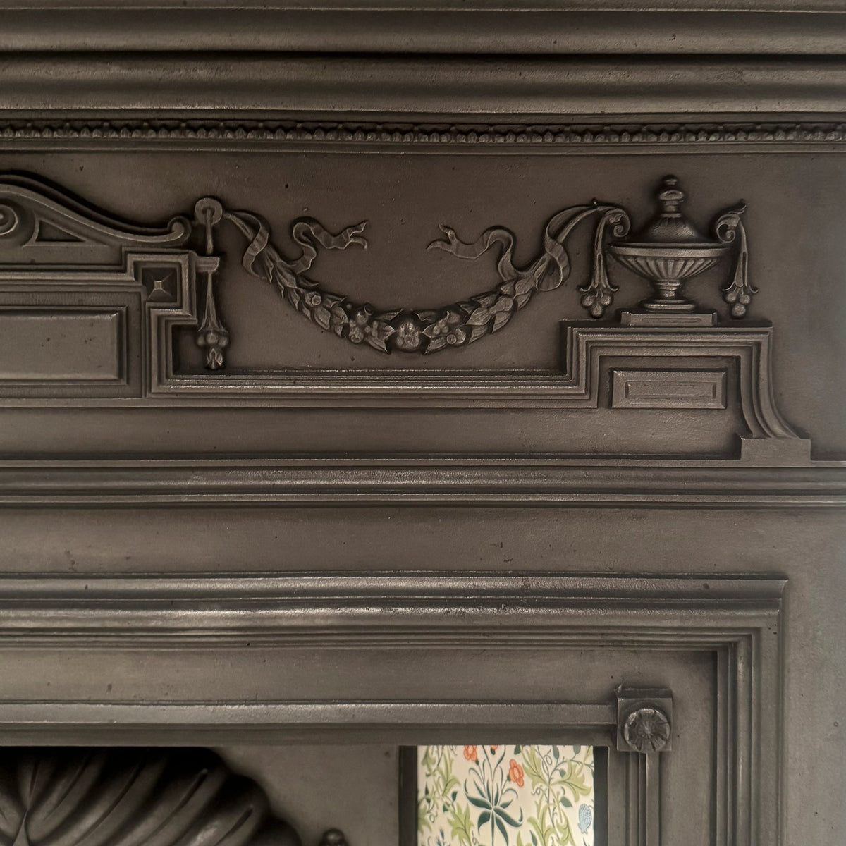 Antique Victorian Tiled Cast Iron Combination Fireplace | The Architectural Forum