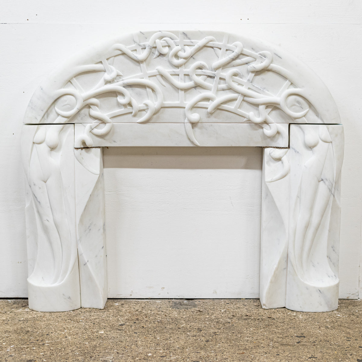 Rare Finely Carved Statuary Marble Chimneypiece | The Architectural Forum
