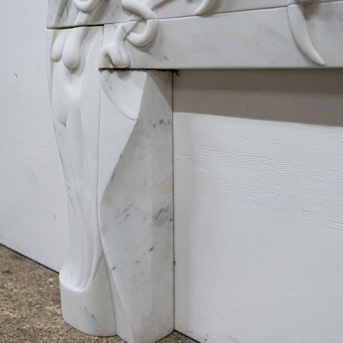Rare Finely Carved Statuary Marble Chimneypiece | The Architectural Forum