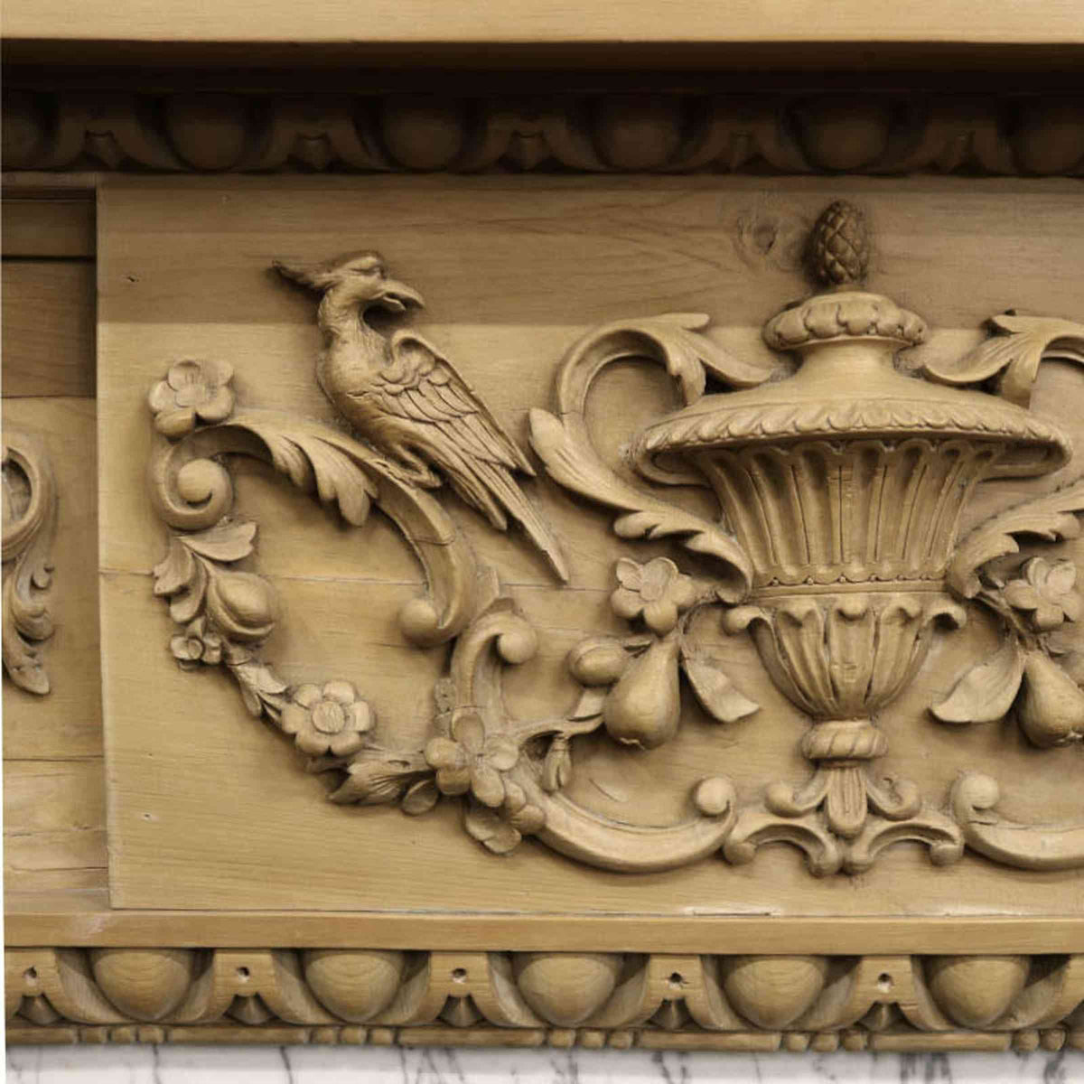 Antique Georgian Carved Pine Fireplace Surround | The Architectural Forum