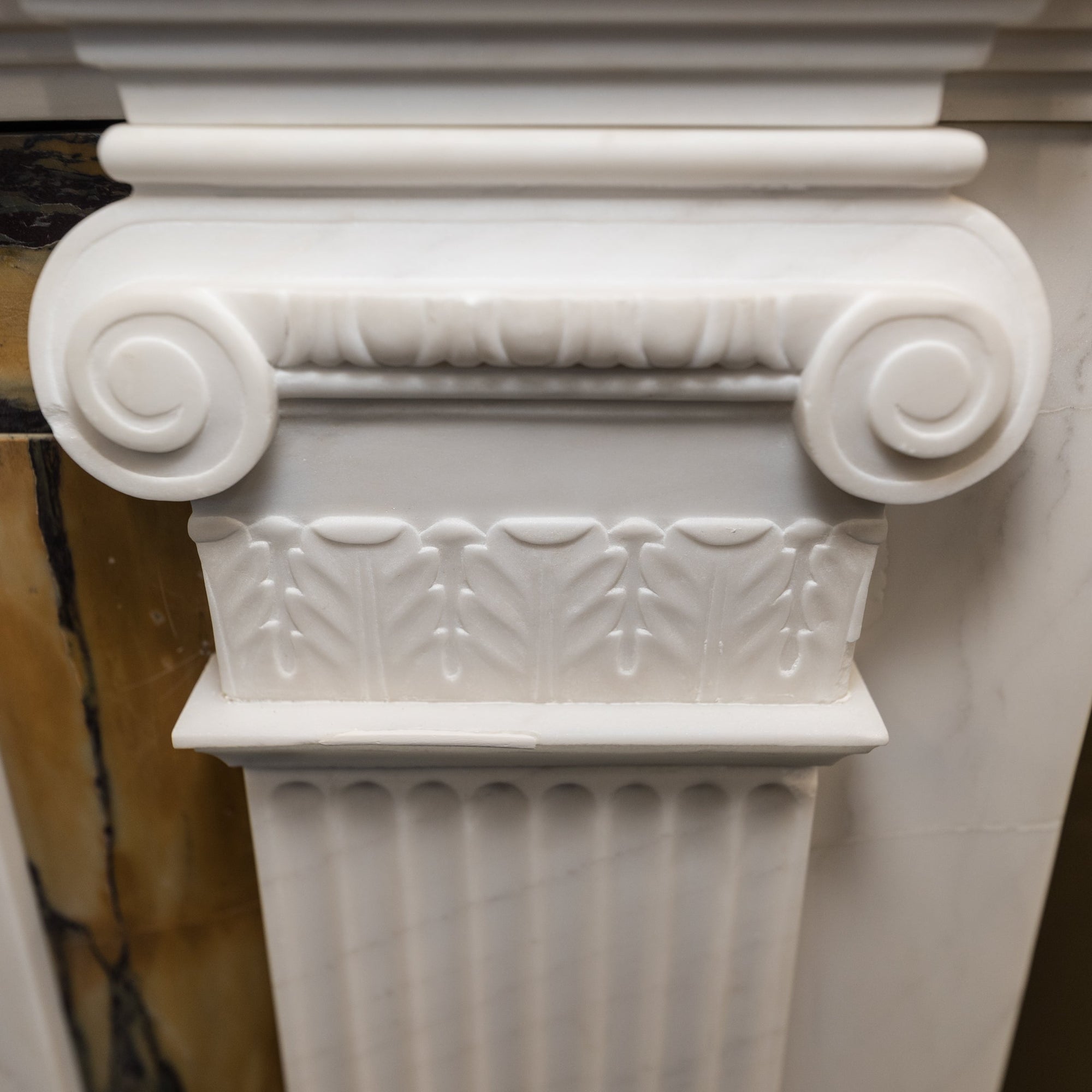Georgian Style Statutory & Sienna Marble Fireplace Surround | The Architectural Forum