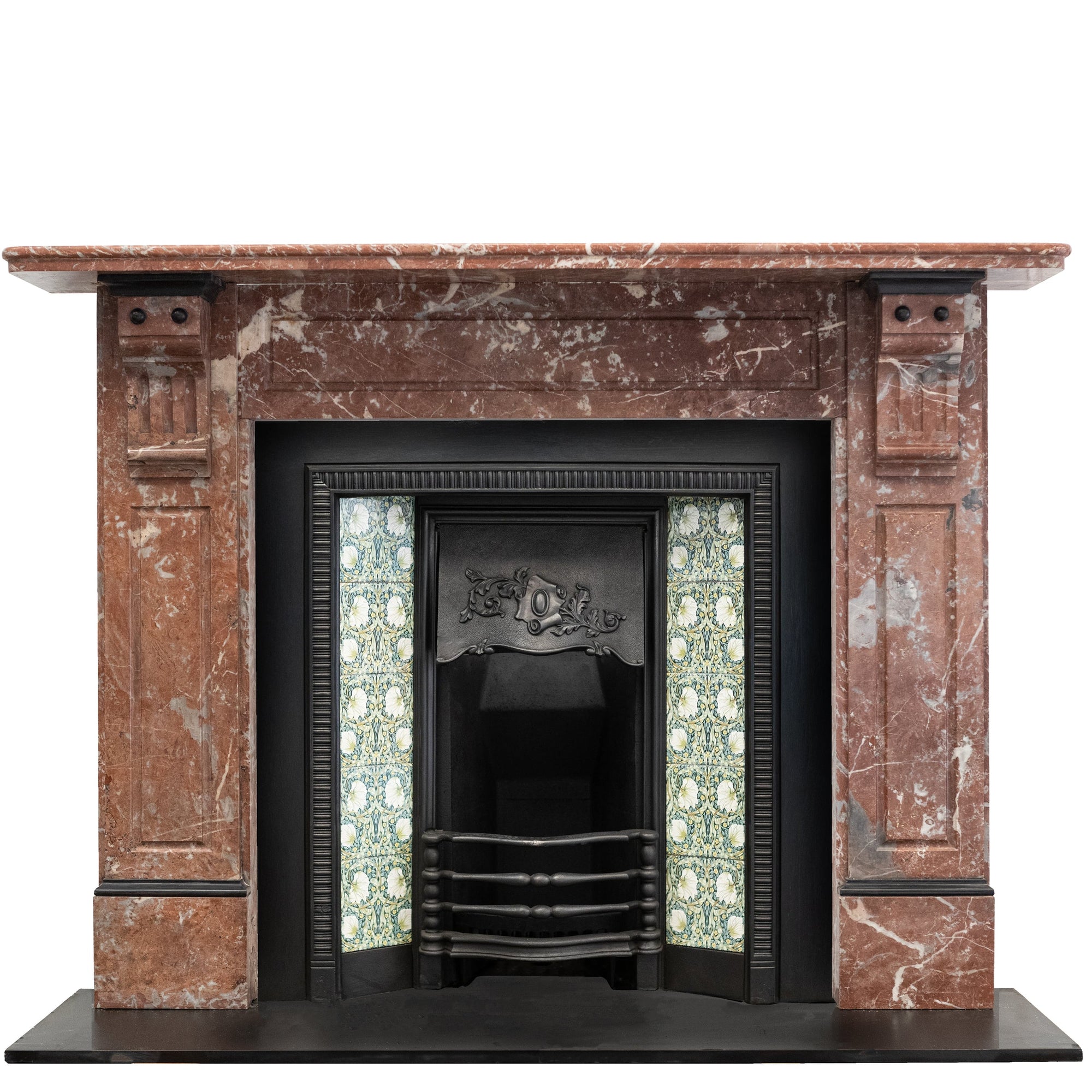 Antique Rouge Royal Red Marble Fireplace Surround | The Architectural Forum