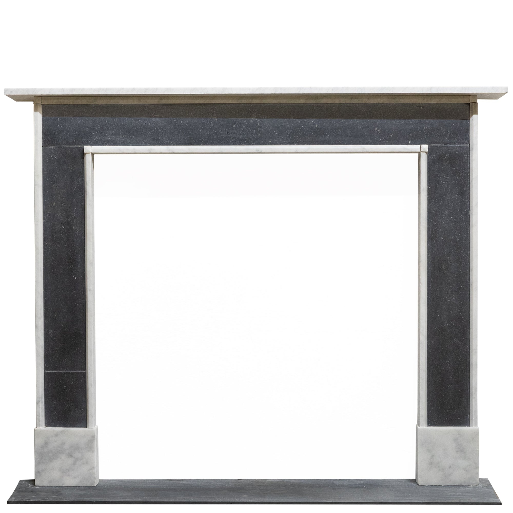 Regency Style Carrara & Black Marble Fireplace Surround | The Architectural Forum