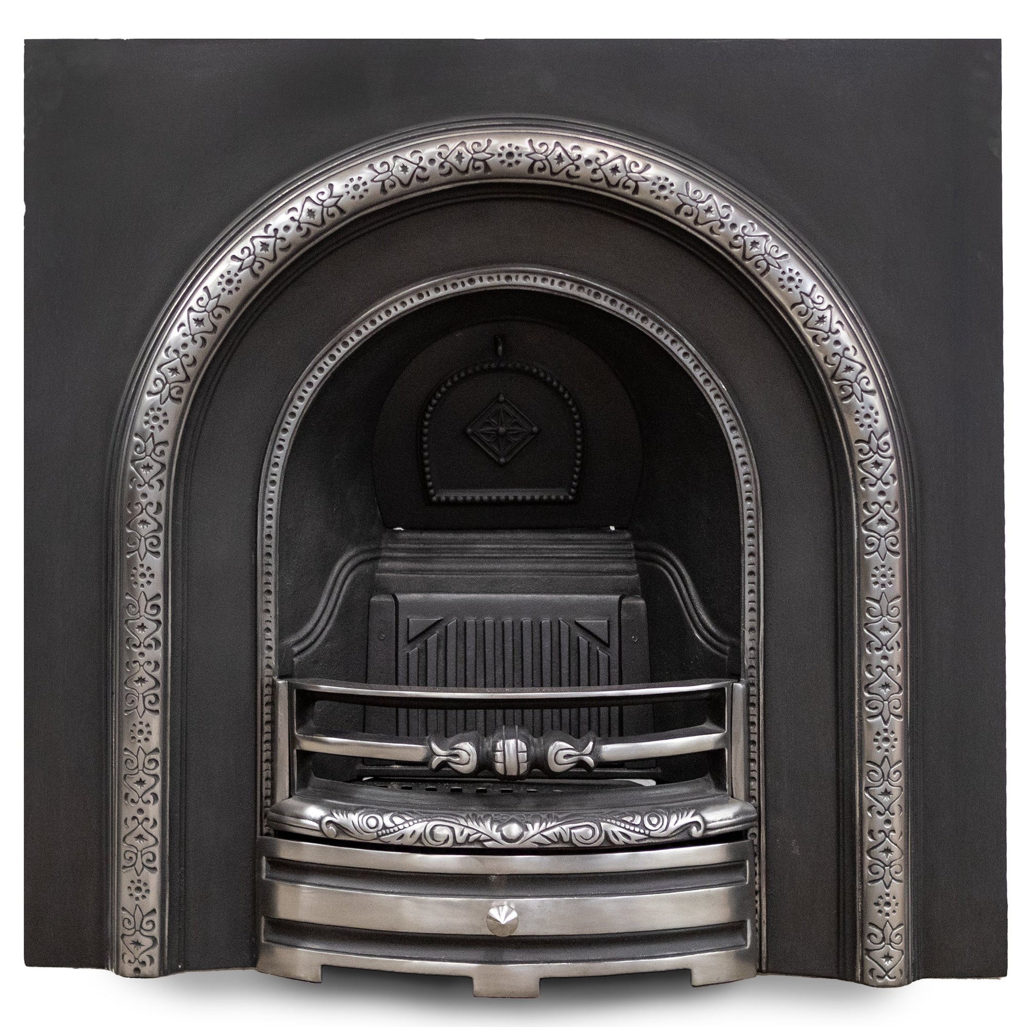 Reclaimed Victorian Style Arched Fireplace Insert | The Architectural Forum