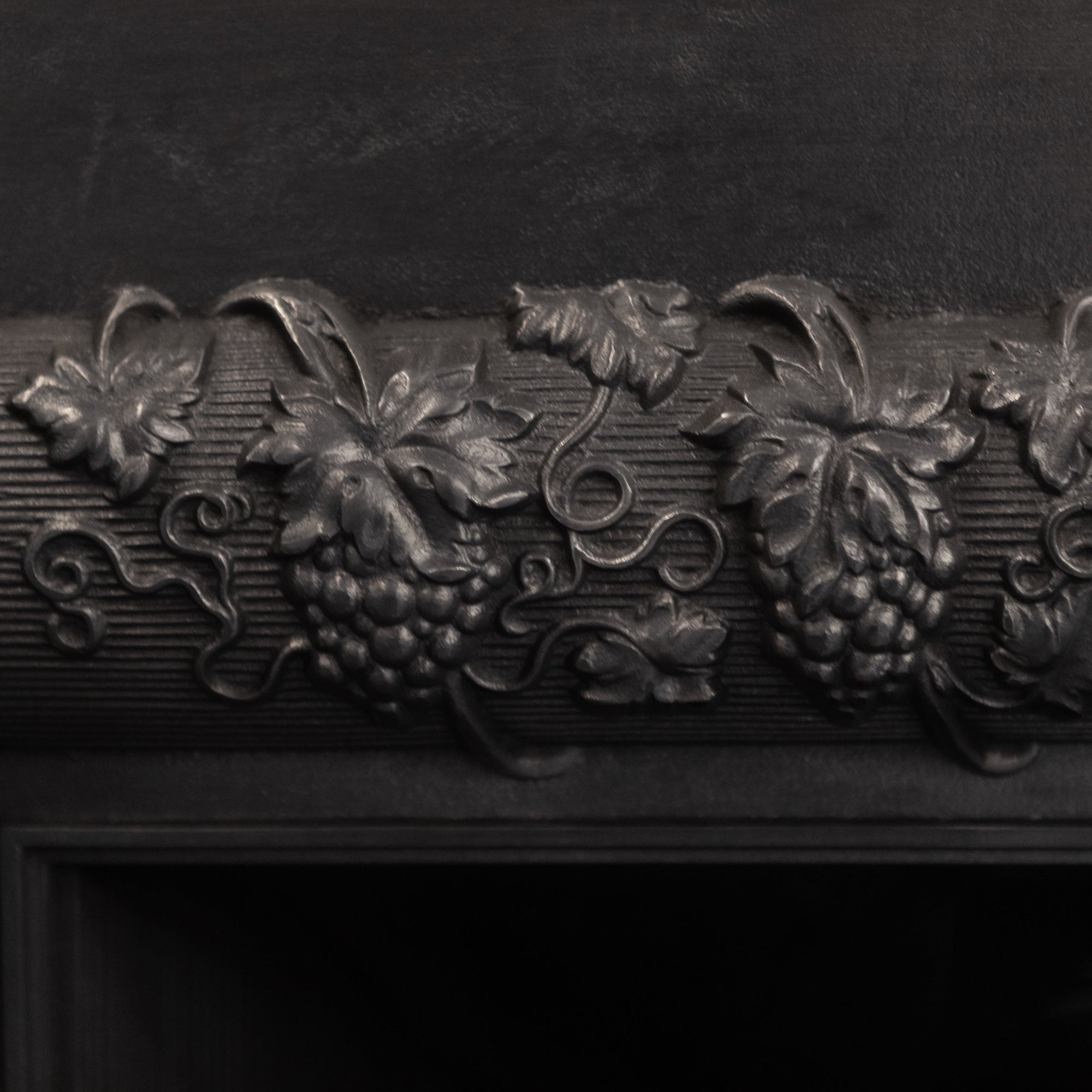 Reclaimed Ornate Georgian Style Cast Iron Fireplace Insert | The Architectural Forum